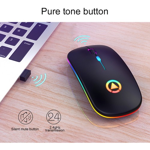 Rechargeable Mouse Wireless Silent Led Backlit Mice Usb Optical Ergonomic LS - Picture 2 of 10