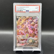 Espeon V PSA 9 Alt Art Evolving Skies Pokemon Card 180/203 Full Art 2021