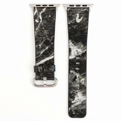 Marble Texture Leather Band Strap for Apple Watch 9 8 7 6 5 4 SE 40/44/41/45mm - Picture 7 of 30