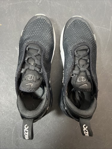 Nike Air Max 270 TD Kids Size 2Y Black White Sneaker Shoes Casual AO2372-001 - Picture 4 of 8