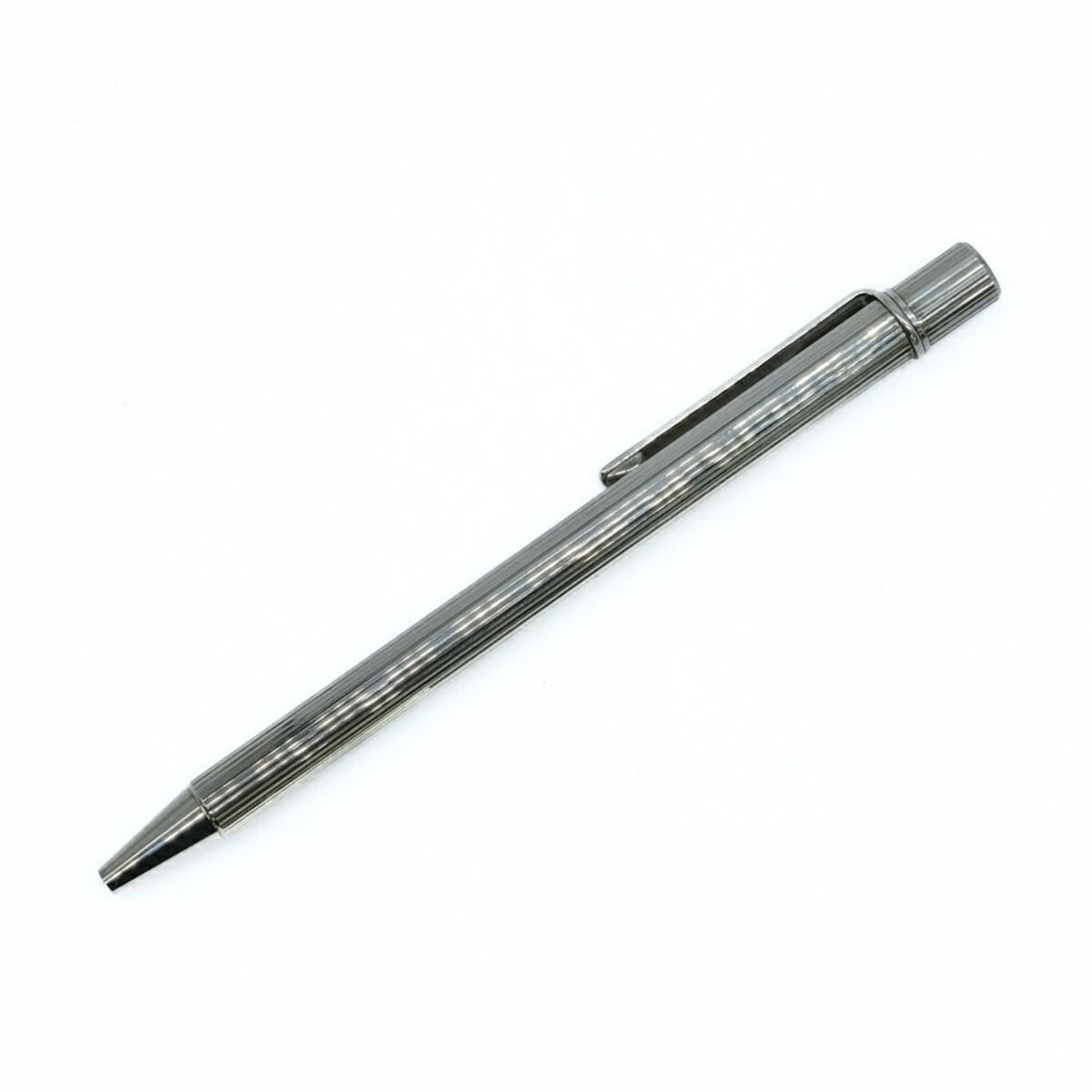 Cartier Must Ballpoint Pen Twist Type Silver ST150091 Blue