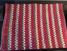 (4) RAG RUG Design-14x19 Placemats-Cotton-Machine Wash-FREE SHIPPING 