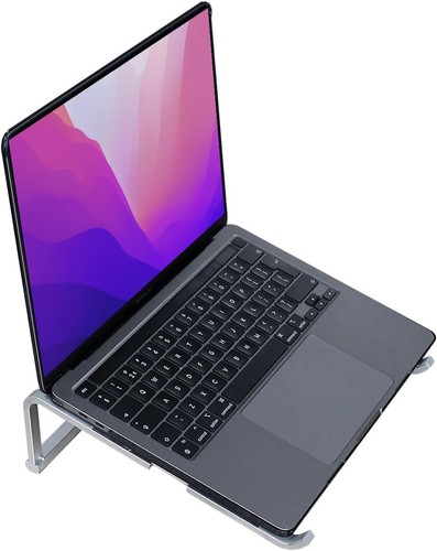 Foldable Laptop Stand for Desk Laptop Riser 10-18 in - Laptop Holder - Aluminum - 第 4/8 張圖片