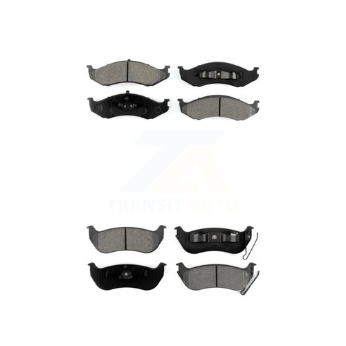 SIM KSM-100252 Brake Pad Sets 4-Wheel Set Front & Rear for Jeep Wrangler 03-06 - Picture 1 of 2