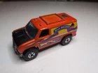Vintage 1977 Hot Wheels Baja Breaker Van 1/64 Orange Opening Hood Malaysia