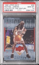 1999 UD MJ ATHLETE OF THE CENTURY #25 MICHAEL JORDAN PSA 10