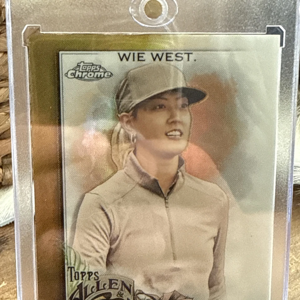 2022 Topps Allen & Ginter Chrome Gold Refractor /50 Michelle Wie West #285 - Image 3 of 4