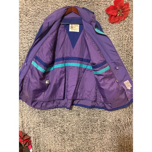 Vintage London Fog Women's Purple Trench Coat Size 14 Long Sleeve - Imagen 4 de 11