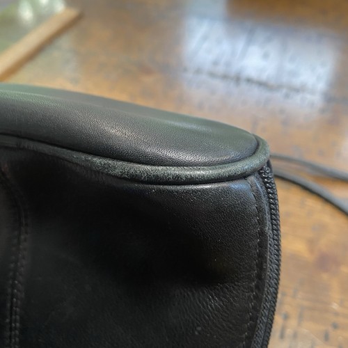 Fossil Vintage Pebbled Leather Crossbody Purse Small Black Handbag 7.5x7 - Picture 10 of 13