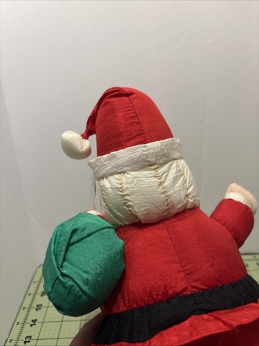 Vintage International Silver Polyester Plush Santa Claus Toy NWT - Picture 4 of 11