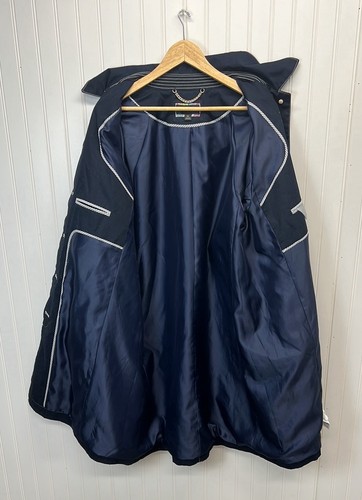 J.Crew 100% Cotton Navy Trench Rain Coat Sz XL - Picture 4 of 6