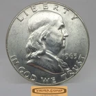 1963-D Franklin Half Dollar, 90% Silver, AU - #C62710NQ