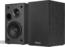 Passive Bookshelf Speakers, 2-Way Design with 4" Woofer & Silk Horn Tweeter, 60H
