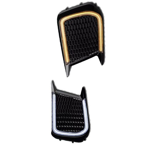 Fits 18-21 Subaru WRX Switchback Sequential LED Bumper Fog Lights Bezel Cover - Picture 4 of 6