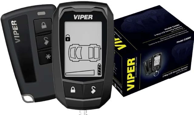 VIPER 3308V / 2-WAY LCD SCURITY SYSTEM CAR ALARM & KEYLESS W/ (2) REMOTES *NEW* - Image 2 of 4