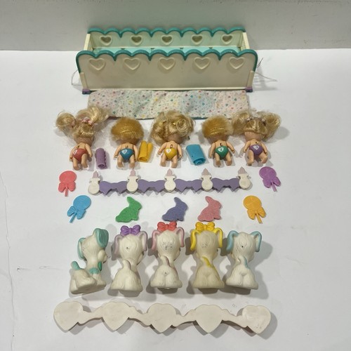 Vintage Tyco Quints Puppen Hunde Babys Zubehör 25 Stück 90er Jahre - Bild 4 von 9