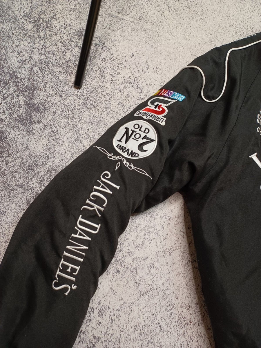 NASCAR Jack Daniel's レースジャケット ブラック VTG Jack Daniel's NASCAR Racing Denim Black Jacket | eBay