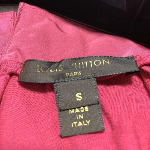 Louis Vuitton Lv Logo Hardware Cinta Volantes Mezcla Seda Manga Corta Corte y Se - Imagen 14 de 16