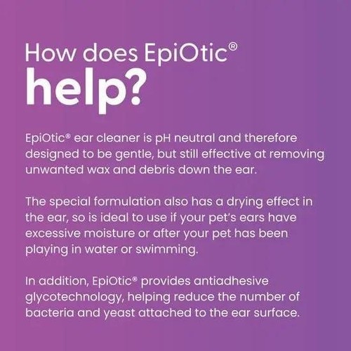 Virbac EpiOtic Ear Cleaner For Dogs & Cats Antibacterial Cleanser Fluid 60ml - Picture 9 of 10