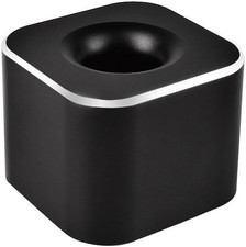 Single Pen Holder for Desk, Aluminum Fountain Pen Stand, Black