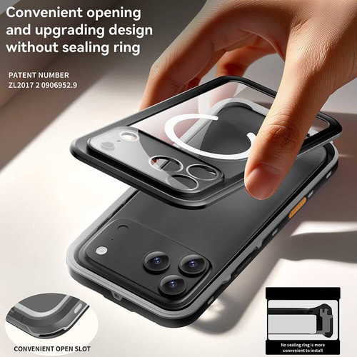Magnetic Shockproof Waterproof Case Cover for iPhone 17 16 15 14 13 12 Pro Max - Bild 11 von 13
