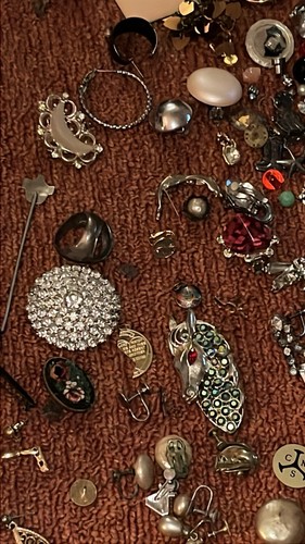 Mixed Jewelry Crafters Lot Broken 6.5 Lb Rhinestone Beads Makers Estate MCM Nice - Picture 24 of 24