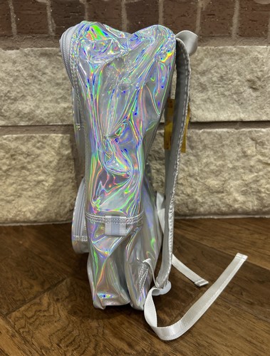 LEGO unisex Kids backpack Holographic silver Brick Knob - Brand new With tags - Picture 4 of 12