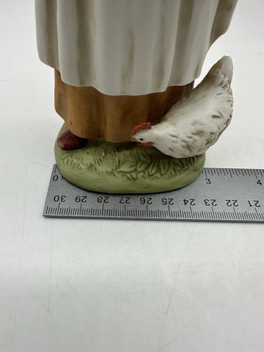 Homco Old Couple Man & Woman Farmer 8" Figurines Ducks Chicken # 1426 - Picture 4 of 13