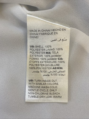 Chicos Gorgeous Blouse Top Sz 2 (12-14) Sleeveless Top Round Neck Gorgeous Ivory - Picture 7 of 12