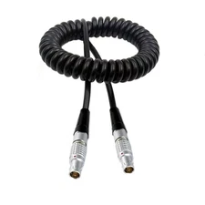 0B 5 pin male Coiled TIMECODE Cable for Sound Devices ZAXCOM DENECKE XL-LL