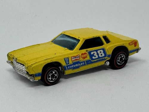 Hot Wheels Vintage 1974 Redline Yellow Chevy Monte Carlo Stocker