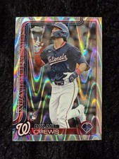 2025 Topps Chrome - Rookie #146 Ray Wave Refractor Dylan Crews (RC)