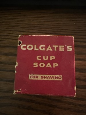 Colgate Cup Soap   Vintage Shaving Soap w/ Box   Rare Advertising Canadian***