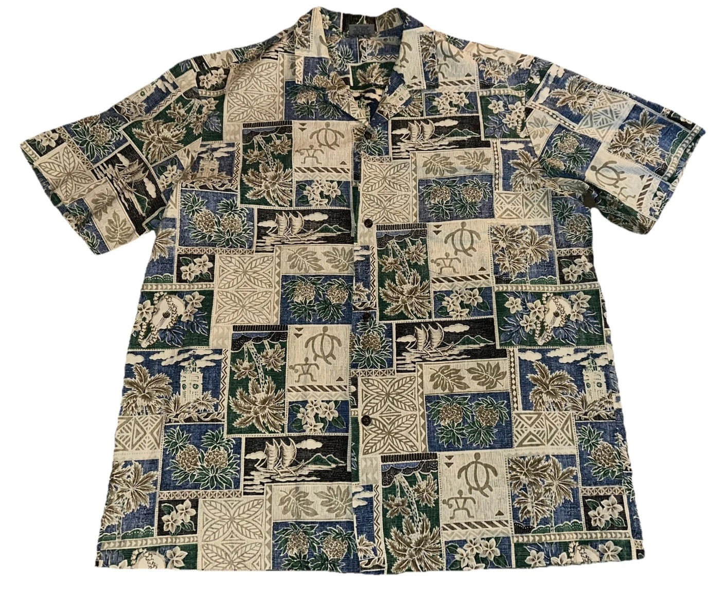 Royal Creations Men’s XL Extra Large Hawaiian Shirt Button Up Short Sleeve