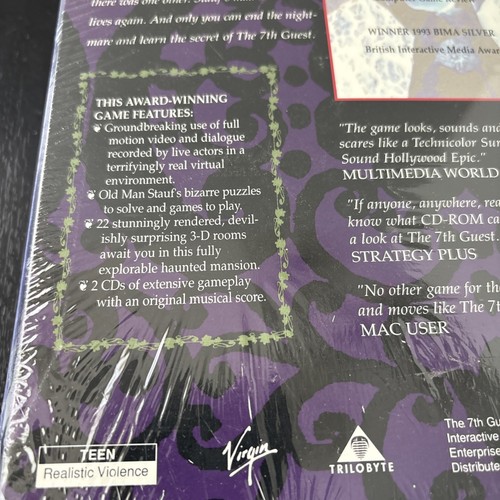 The 7th Guest - PC CD-Rom Computer Game - Big Box Retail - Brand New Sealed MAC - Picture 11 of 14