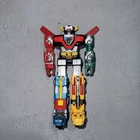 Vintage - Voltron Lion Force 6" Die-Cast Action Figure Bandai Toei Taiwan Used