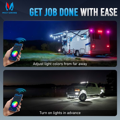 RGB 12 Gang Switch Panel Remote+App Control, Circuit Relay System Box Car Marine - Picture 6 of 10