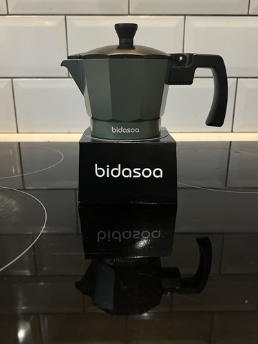 Italian Coffee Pot Bidasoa Vera Metal 3 Cups - in green Espresso maker - Picture 7 of 10