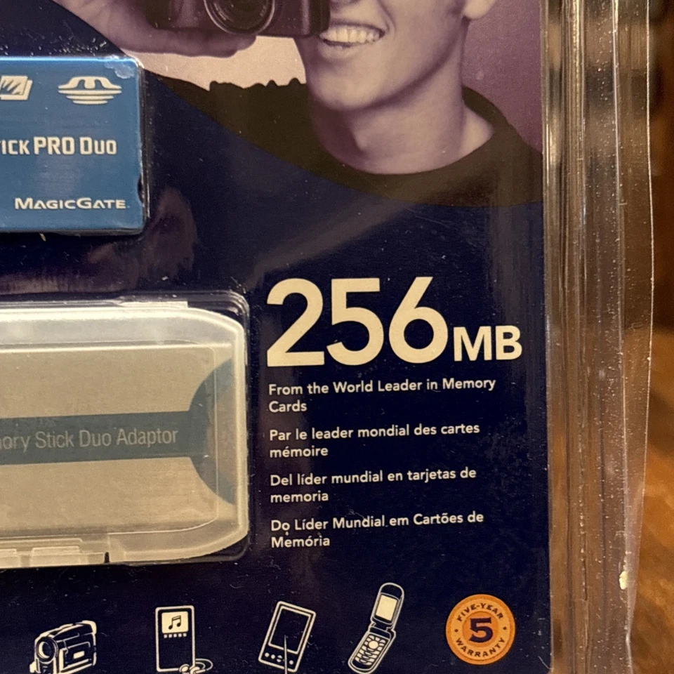 SanDisk MagicGate 256MB Memory Stick Pro - New Old Stock, Factory Sealed - Image 3 of 4