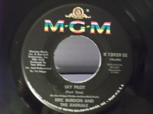 Eric Burdon & The Animals,MGM,"Sky Pilot"US,7" 45,1969 Hit Rock Klassiker,Neuwertig