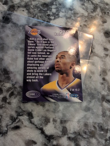 Kobe Bryant 1998 Fleer Zone #2 Tough Rare Holo Foil Insert Card (A - Picture 14 of 15