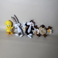WB Looney Tunes Bean Bag Toy Lot Of 4