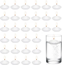 31 Pcs Floating Candles Centerpieces, 1.5 Inch Unscented Floating Candles Vases 