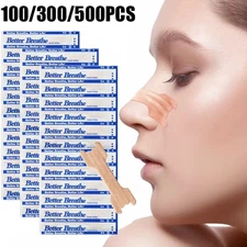 NASAL STRIPS Breathe Nose Better Reduce Snoring Right Sleep Now Apnea Adhesive