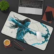 Vibrant Avatar Comics Desk Mat Mouse Pad Gaming