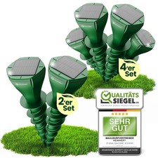 Solar Maulwurfschreck W&uuml;hlmausschreck Maulwurf Maulwurffalle Abwehr Maus 2er/4er