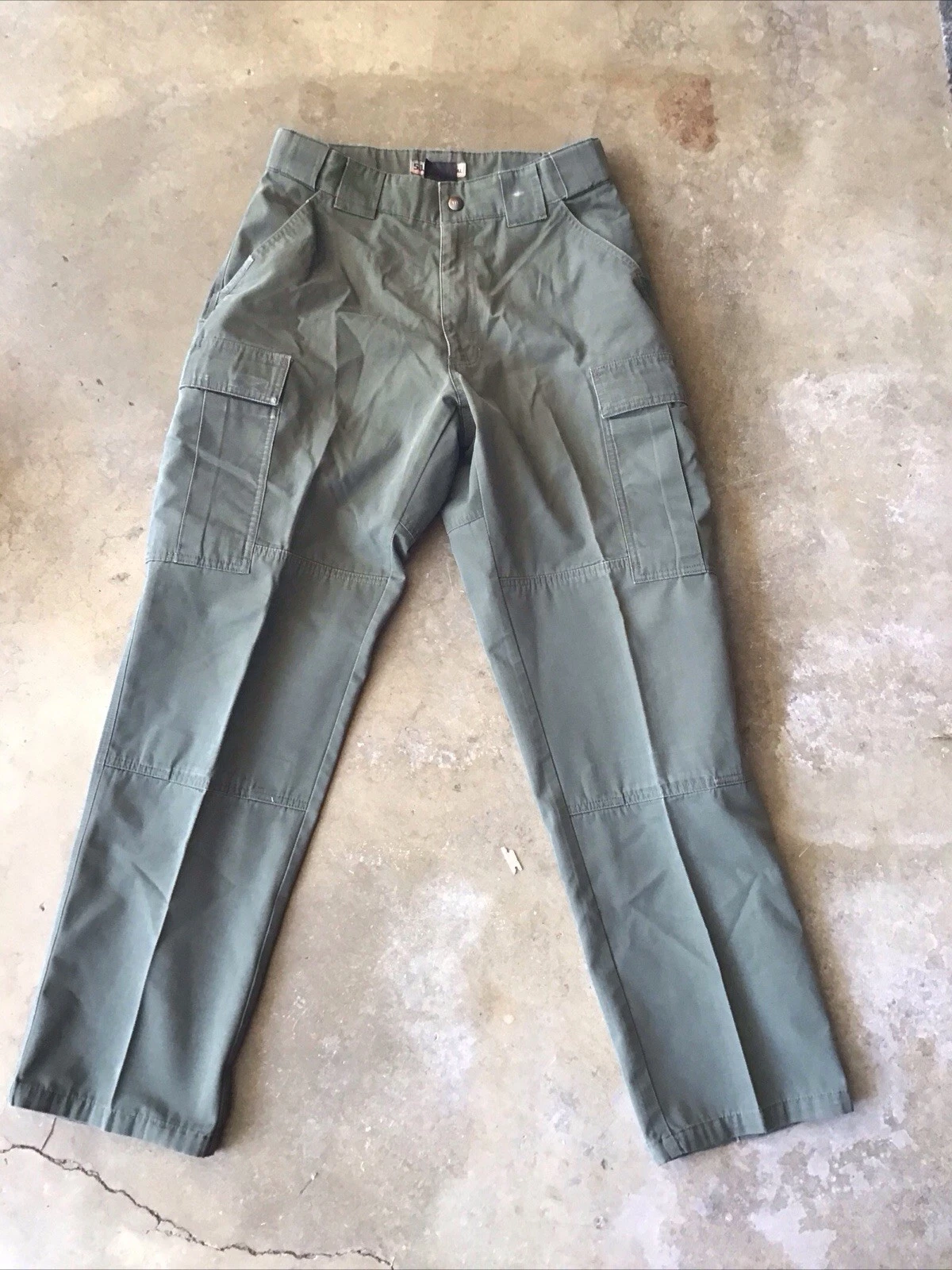 5.11 Tactical Cargo Pants Olive Drab Size 34 x 32 Used 4-3