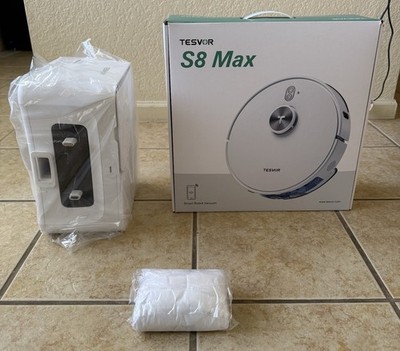 NEW!!! Tesvor S8 Max Robot Vacuum & Mop Self Emptying Station Suction Hard Floor
