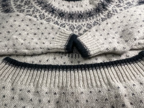 NEW Vintage FORRESTEL Sweater Men's L Fair Isle Icelandic 100% WOOL Pullover Ski - Picture 11 of 14