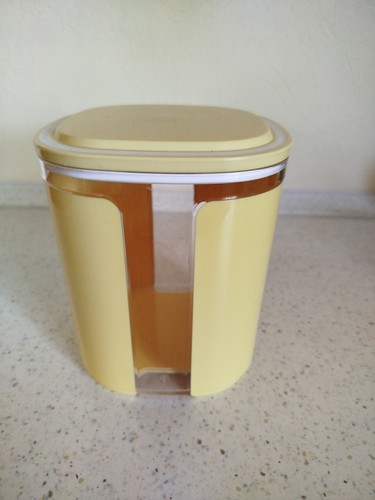 Tupperware, Eleganzia Skyline, 1,5 l, Vorratsdose, gelb,s.g. gebrauchter Zustand